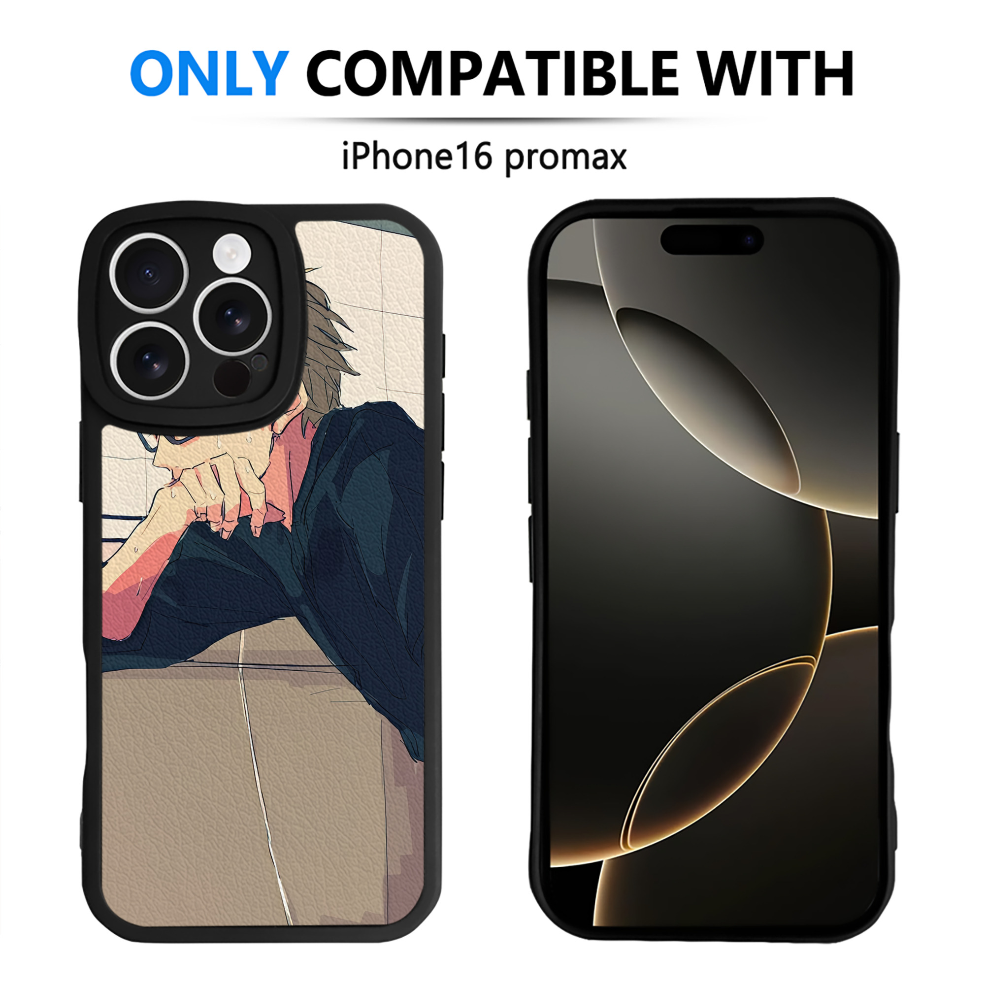 （画像用） ハイキュー!! Haikyu!! 【iPhone 16シリーズ対応】シリコンスマホケース（レザー調） 材質：シリコン